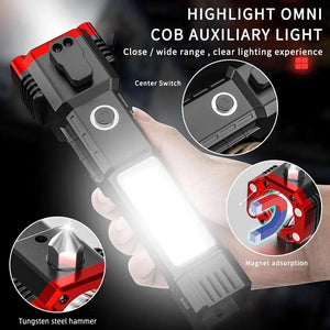 Multifunction Emergency Hammer Flashlight