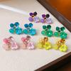 Flower Crystal Korean Earrings