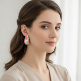 Flower Hollow Drop Earrings