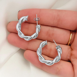 Twisted Sparkling Earrings for Women