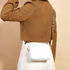 PU Leather Wide Strap Crossbody Bag
