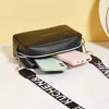 PU Leather Wide Strap Crossbody Bag
