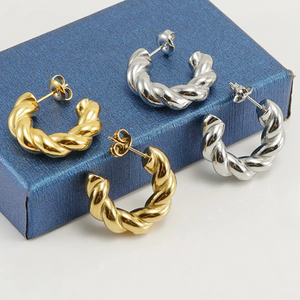 Twisted Sparkling Earrings for Women