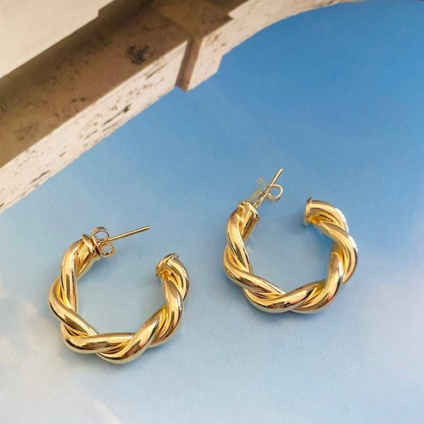 Twisted Sparkling Earrings for Women