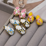 Flower Hollow Drop Earrings