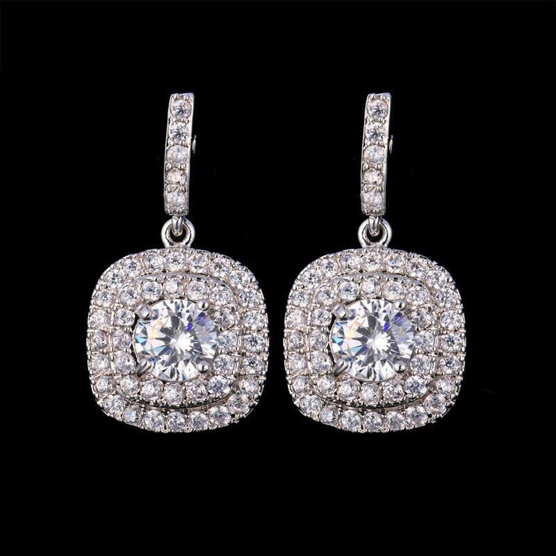 Crystal Earrings – Sparkling Dangle Earrings  ( PJT-990 )