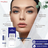 Gluta White Night Cream ,Nourishing & Anti-Aging Formula