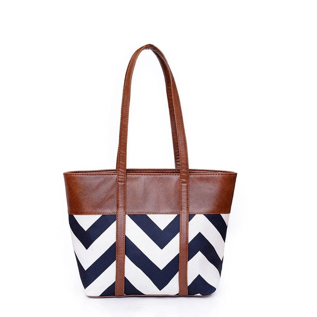 Women's PU Leather Printed Tote Bags